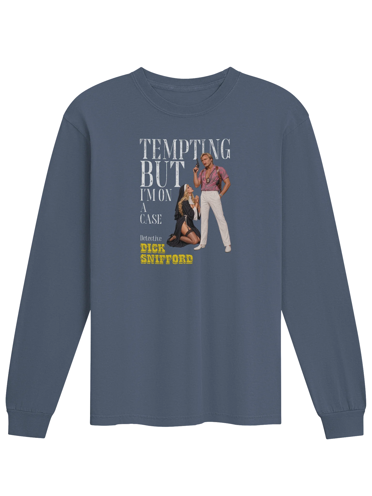 Dick Snifford Tempting Nun Long Sleeve T-Shirt product image (41)
