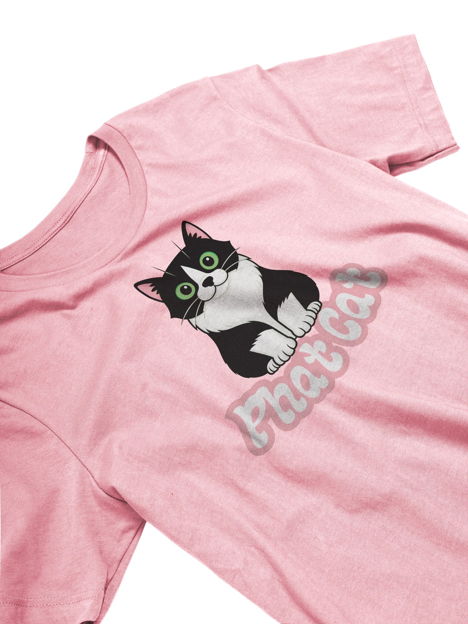 Phat Cat Supersoft Unisex Tee (Pink) product image (4)