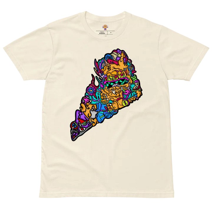Chill Cat Tee Cream product image (2)