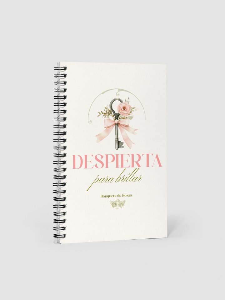 Vintage Key and Rose Spiral Notebook product image (1)
