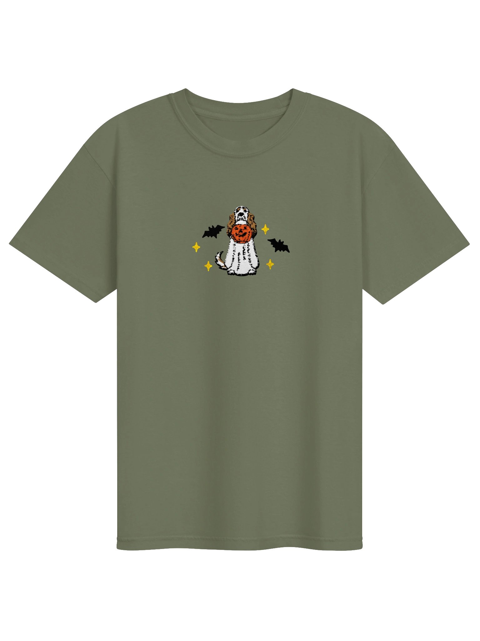 Halloween English Setter(Brown) Embroidered T-Shirt product image (9)
