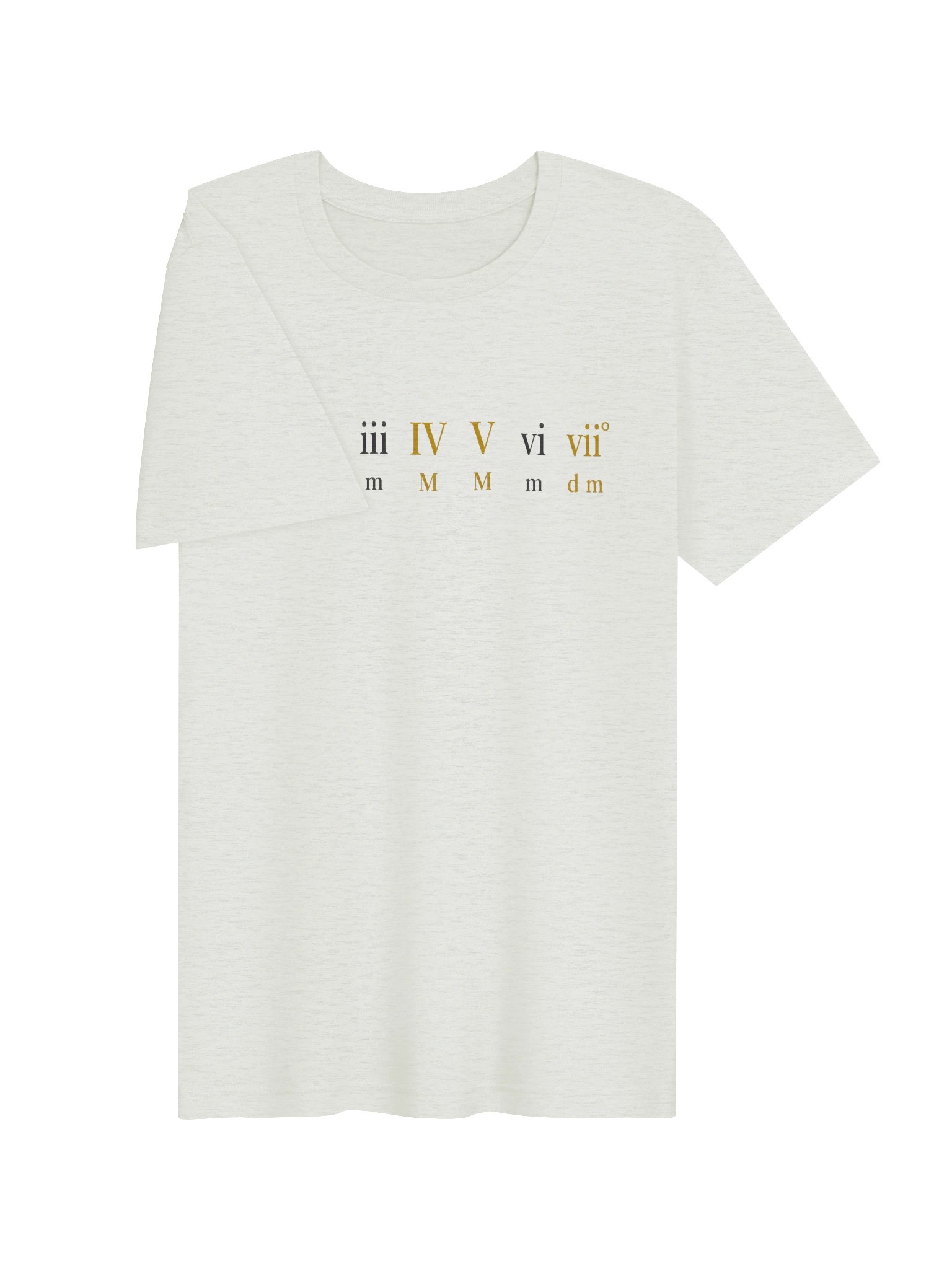 Roman Numeral Major Scale Minimalist Graphic Tee product image (6)