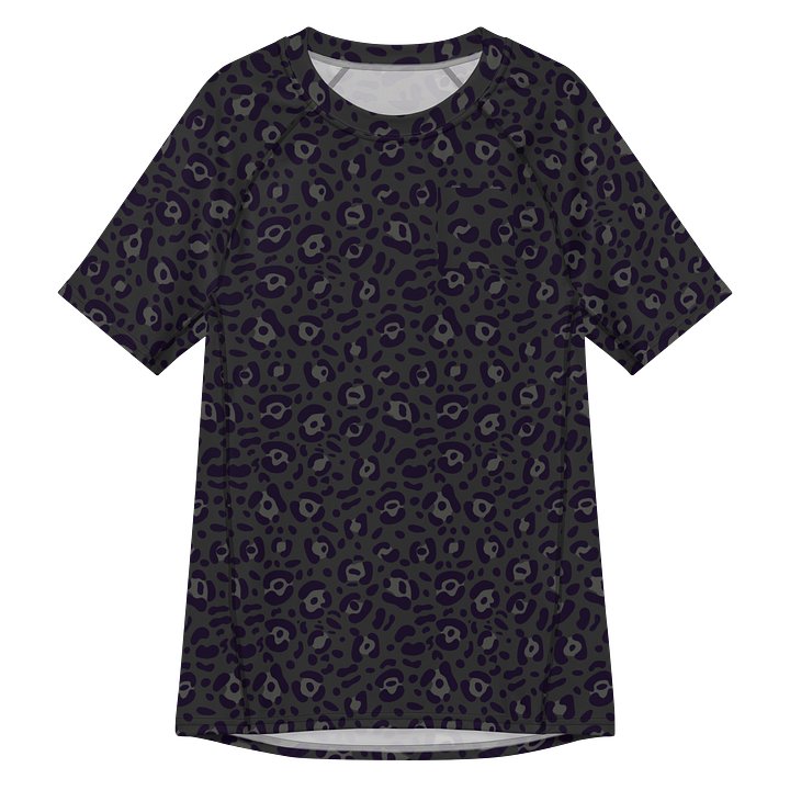 Leopard Print Men's Recycled Rash Guard for Active Wear product image (1)