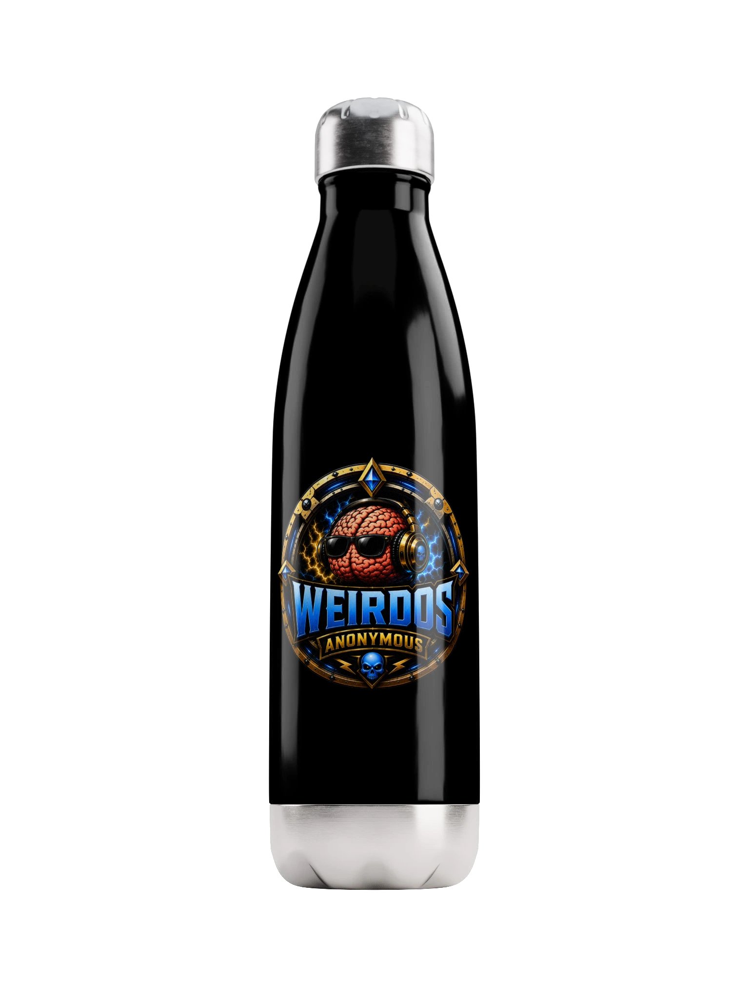 Beard__Oh Weirdos Anonymous Water Bottle product image (1)