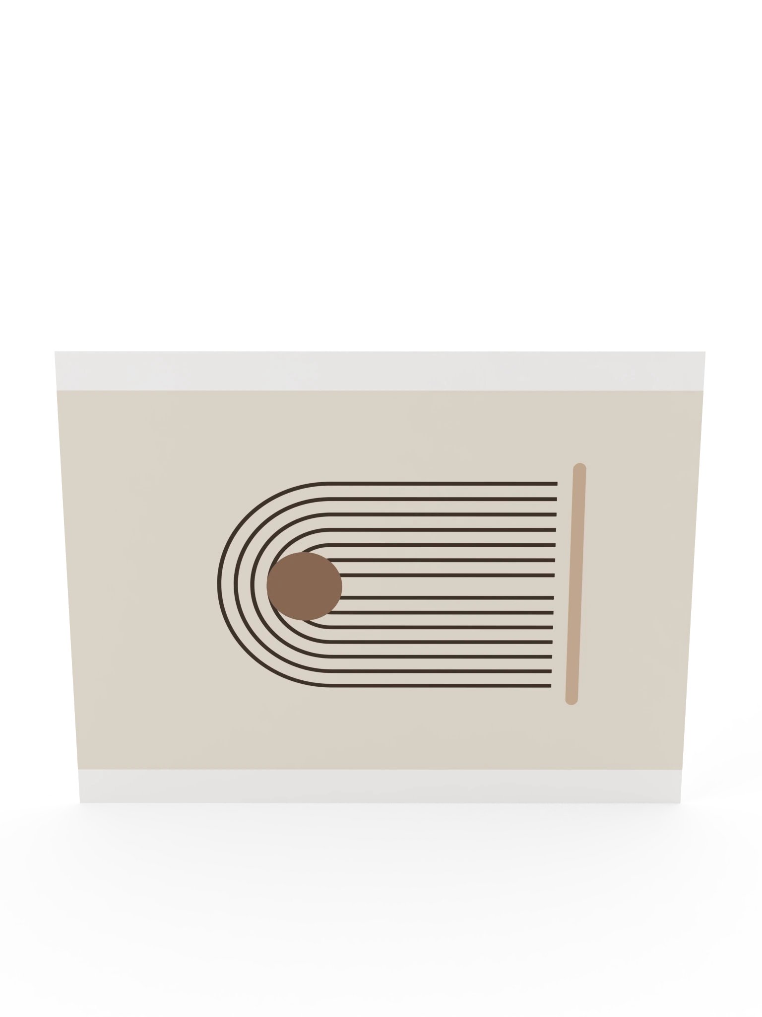Minimalist Line Arch Print | Neutral Bathroom Wall Art product image (12)