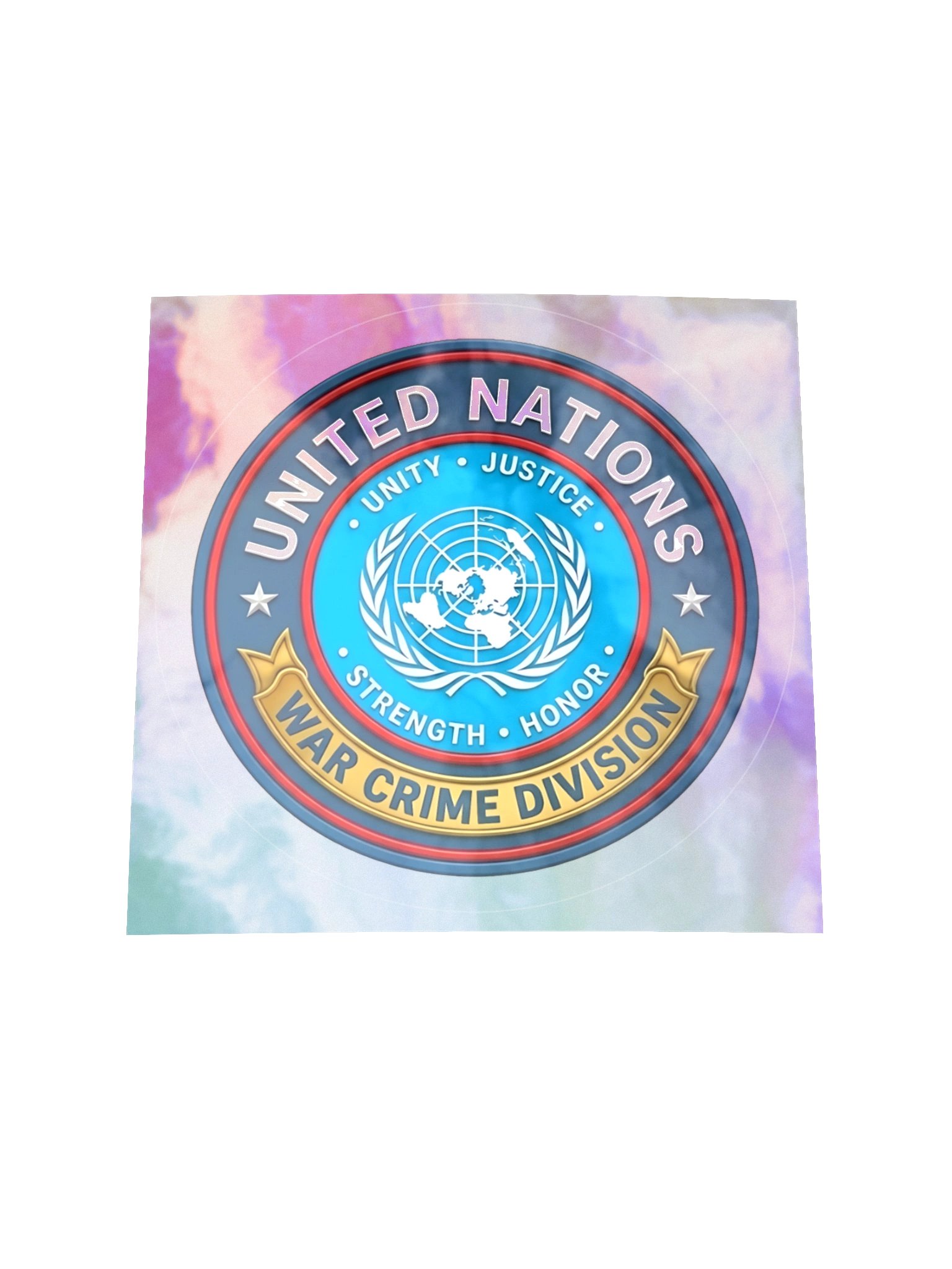 United Nations War Crime Division Holograhic Sticker product image (1)