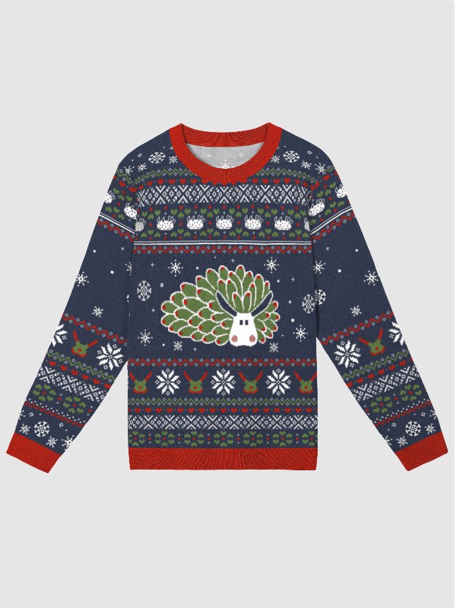 Ugly Slugmas Knitted Sweater - Blue product image (1)