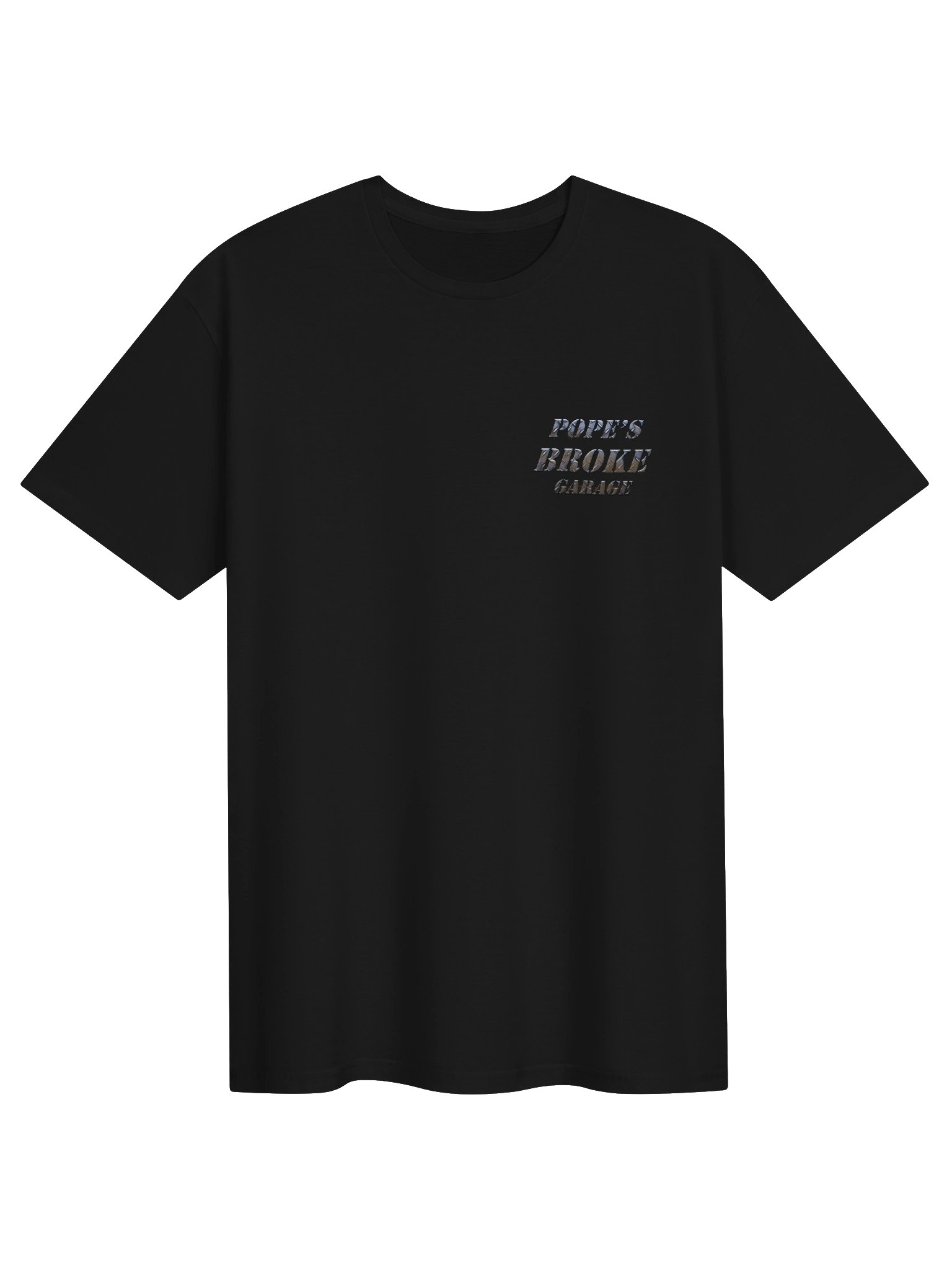Pope’s Broke Garage Metallic Logo Tee product image (1)