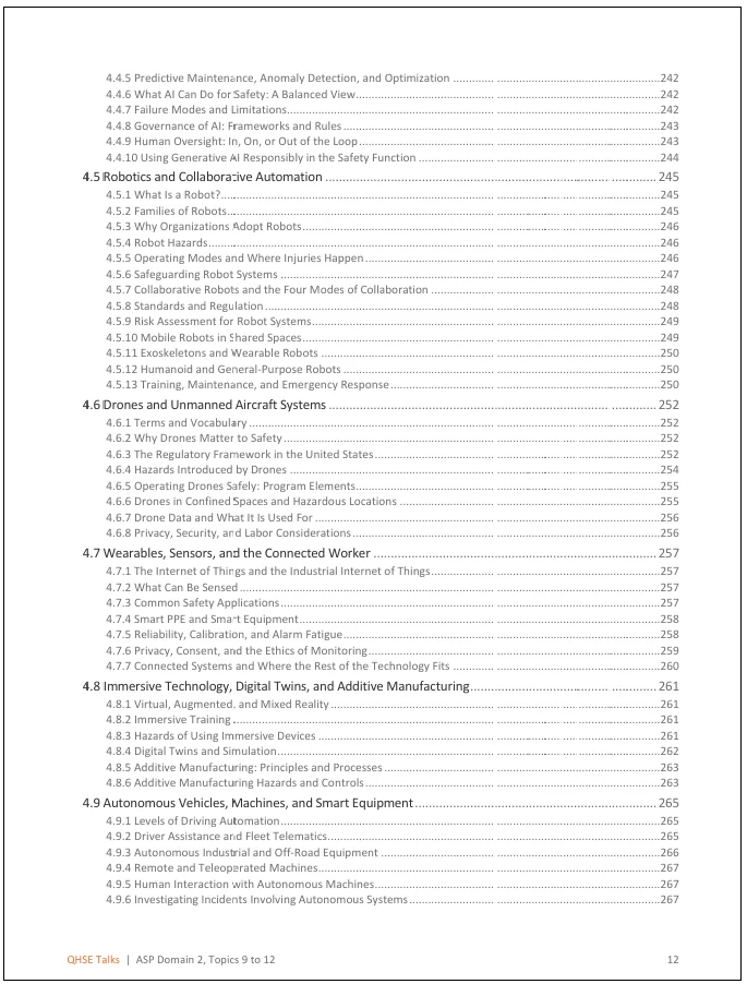 ASP 11 Domain 2 Topics 9–12: Complete Study Guide | Incident Investigations, Management of Change, Safety Performance Indicators & Emerging Technologies product image (10)