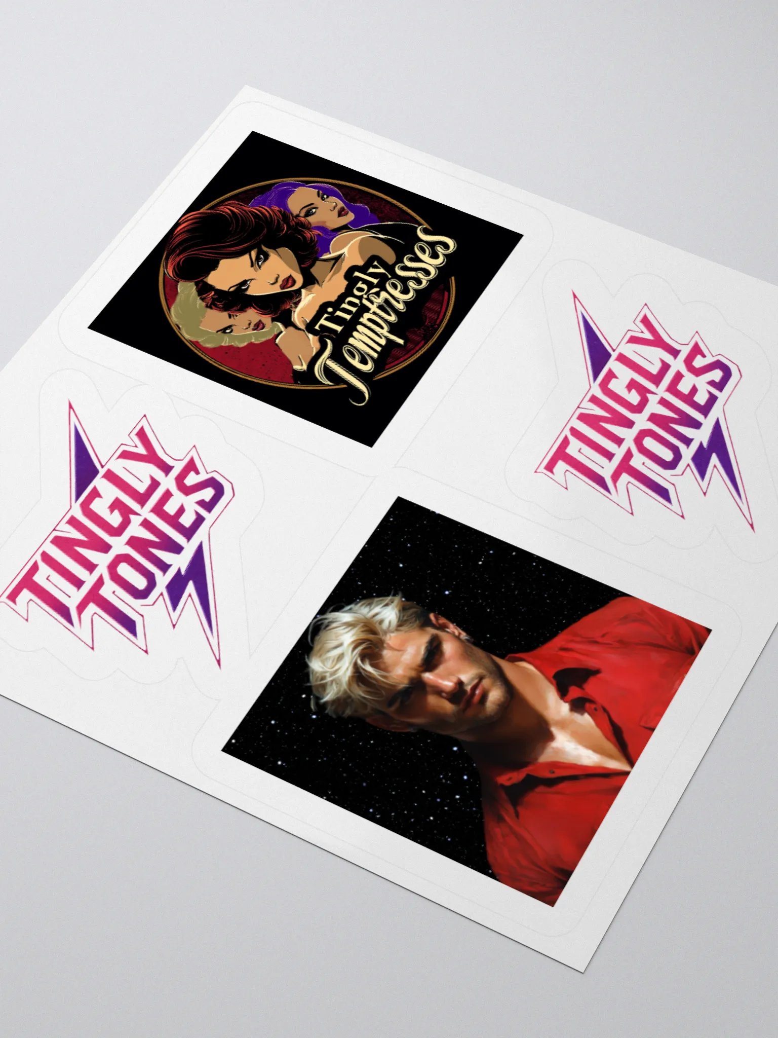 Tingly Temptresses Kiss Cut Stickers product image (3)