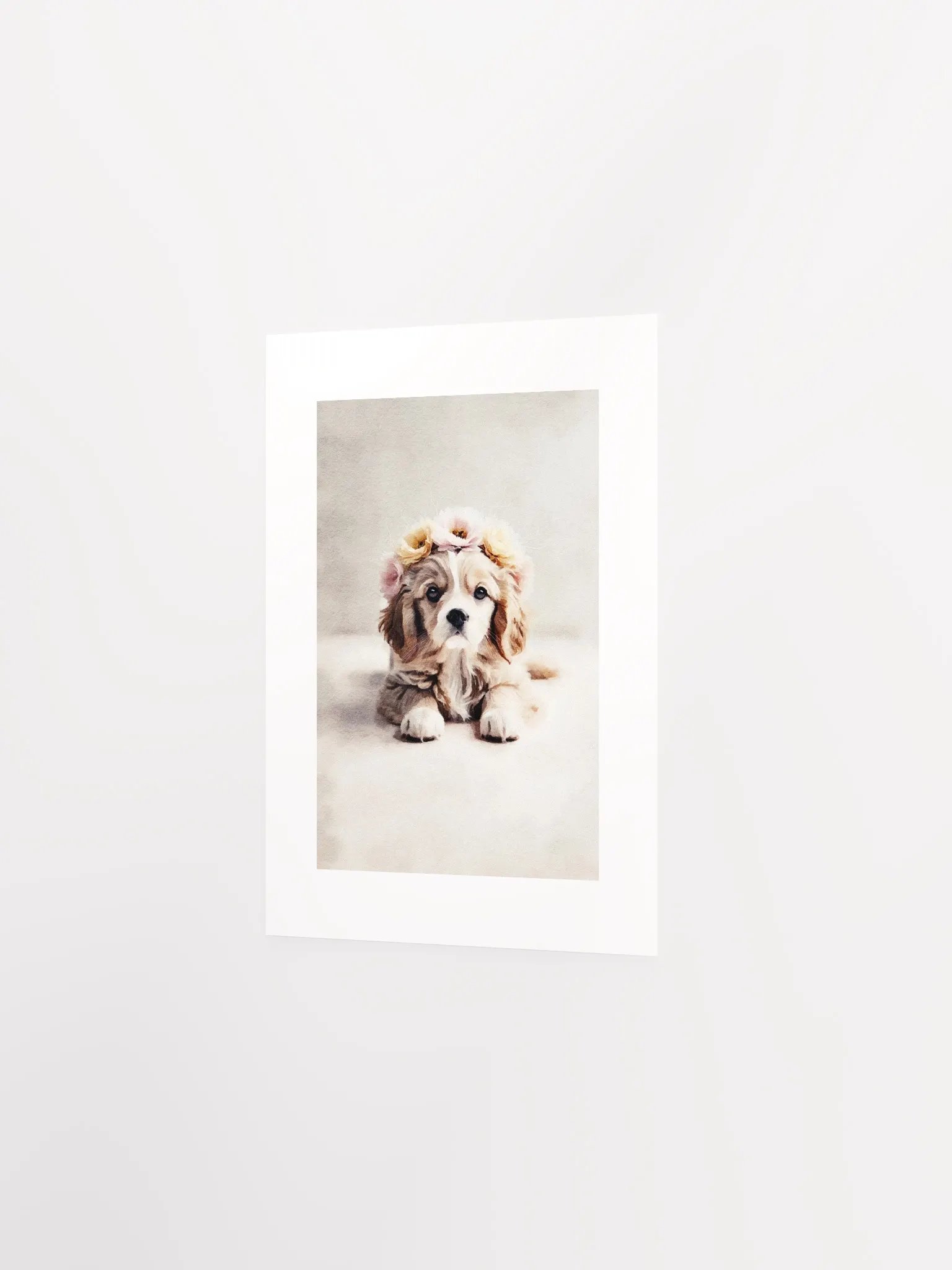 Cute Puppy Passepartout Print product image (11)