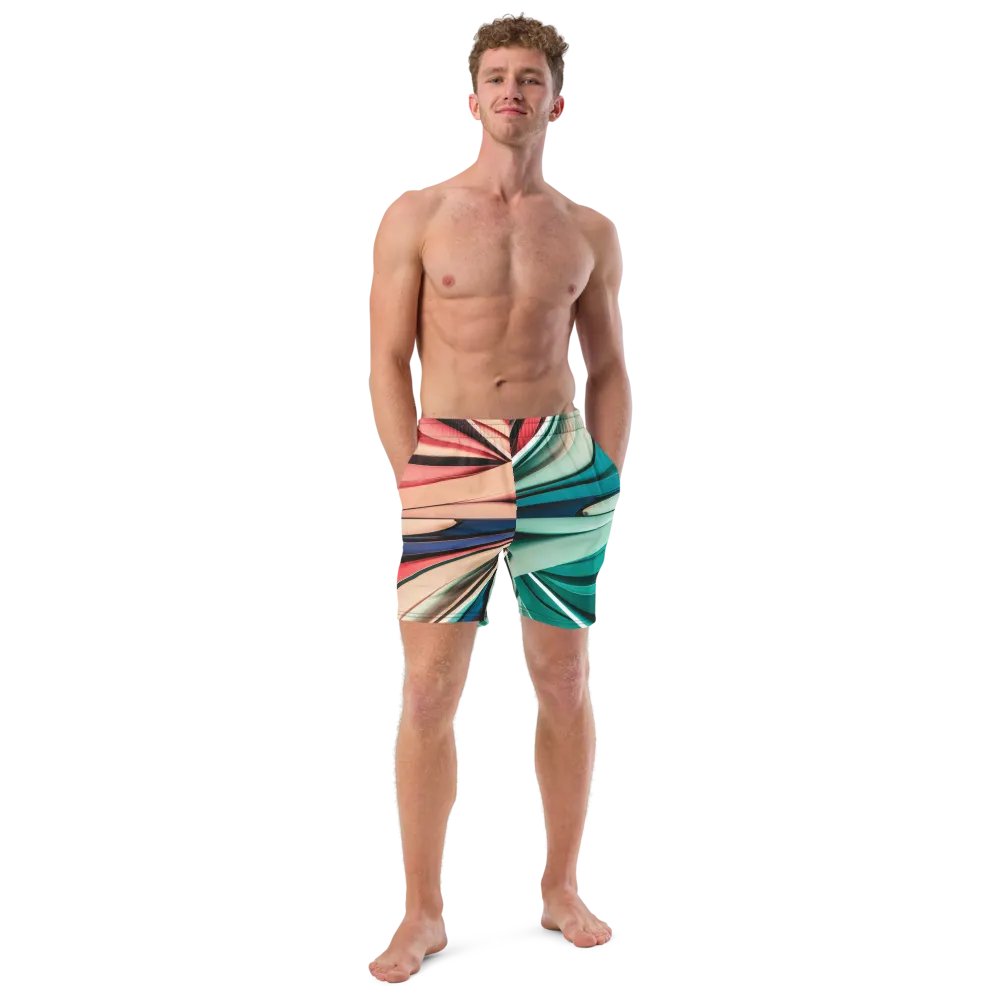 TDS Music Abstract Swim Trunks in Vibrant Colors (2XS-6XL) product image (1)