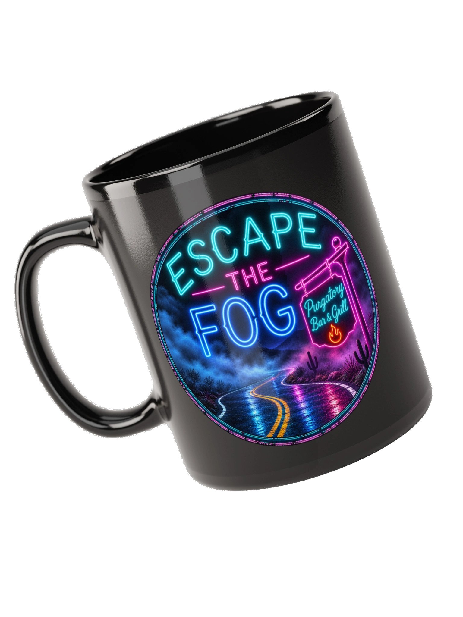 Escape the Fog Neon Mug product image (10)