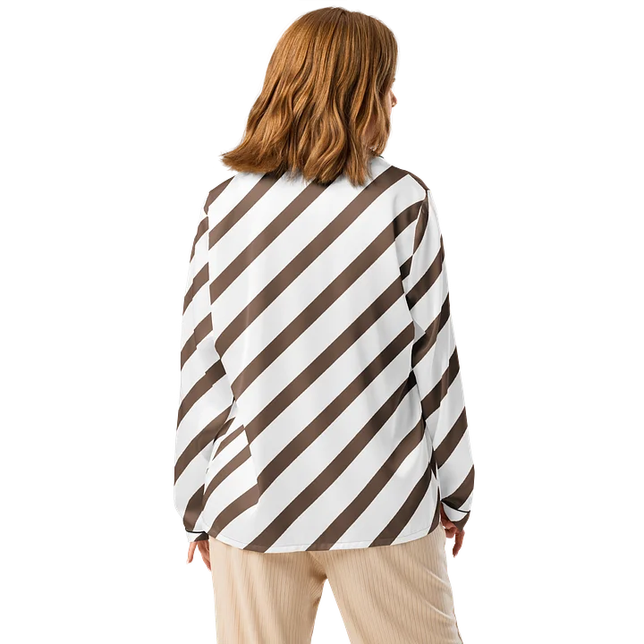 Women’s All-Over Print Long Sleeve Panama Top product image (2)
