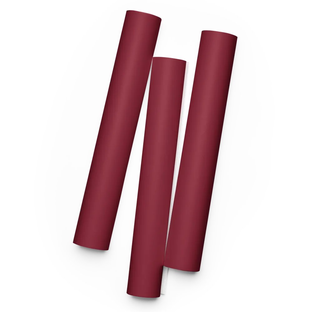 Burgundy Solid Holiday Christmas Wrapping Paper Sheets (3) product image (1)