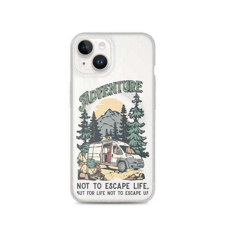 Adventure Awaits Van Life iPhone® MagSafe® Clear Case product image (4)
