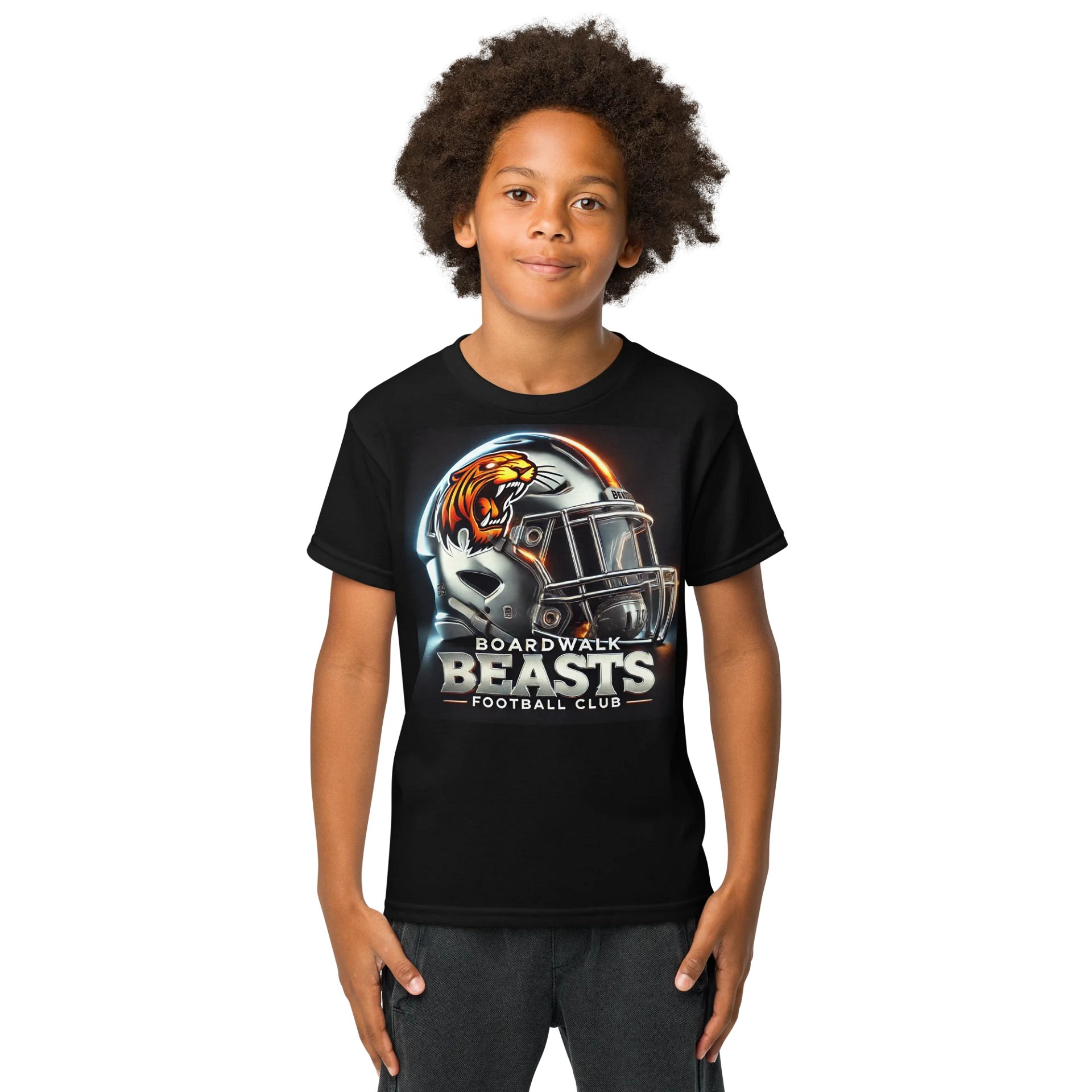 Youth Boardwalk Beasts Football Club Beast Helmet Tee Shirt product image (1)