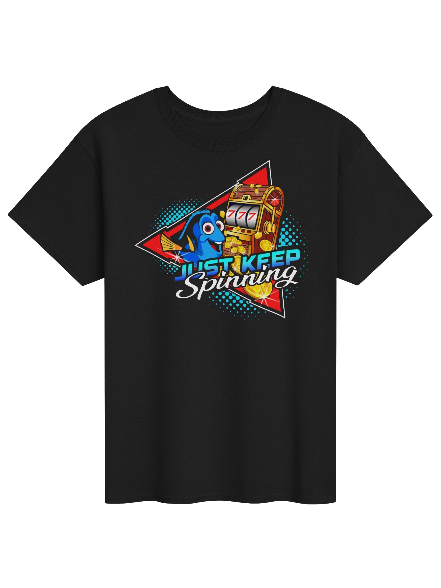 Just Keep Spinning Disadvantage Players T-Shirt - Black product image (1)