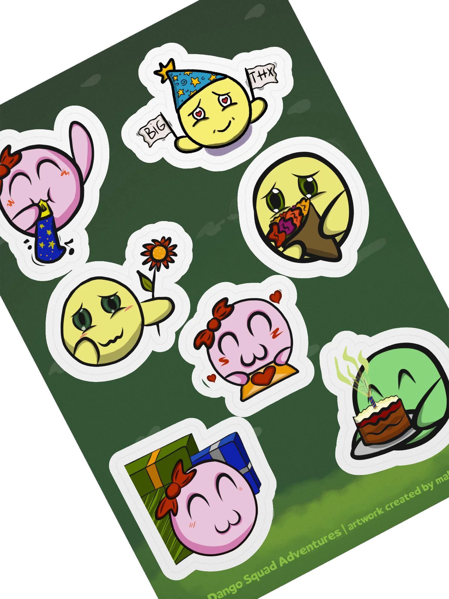 Dango with Love Set - Kiss Cut Sticker Sheet product image (2)