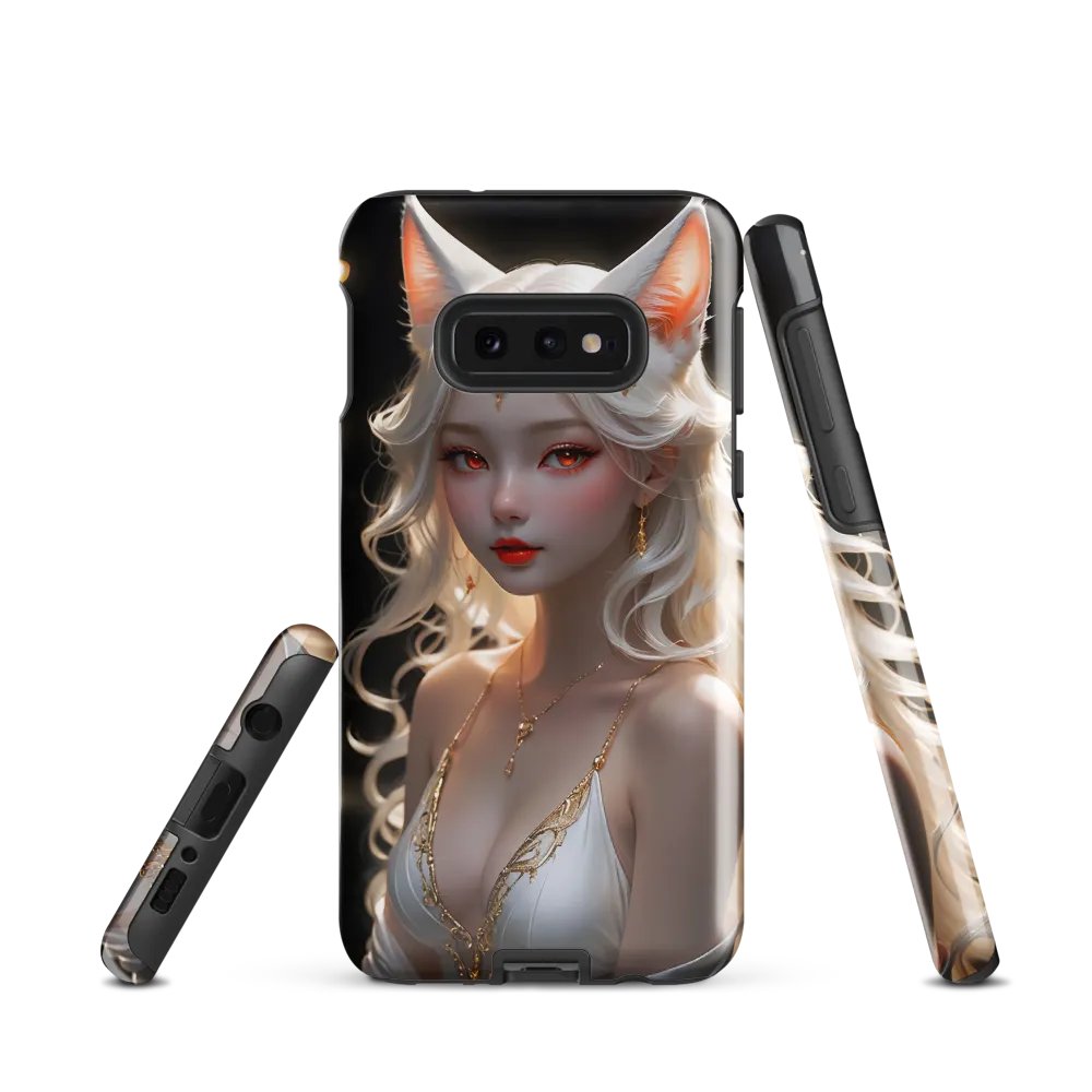 Mystical Fox Goddess Samsung Tough Case – Enchanting and Elegant Fantasy Art product image (2)