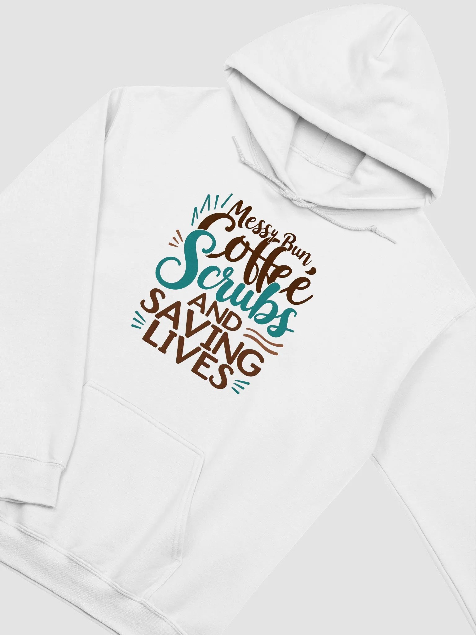 Messy Bun, Coffee, Scrubs Hoodie product image (17)