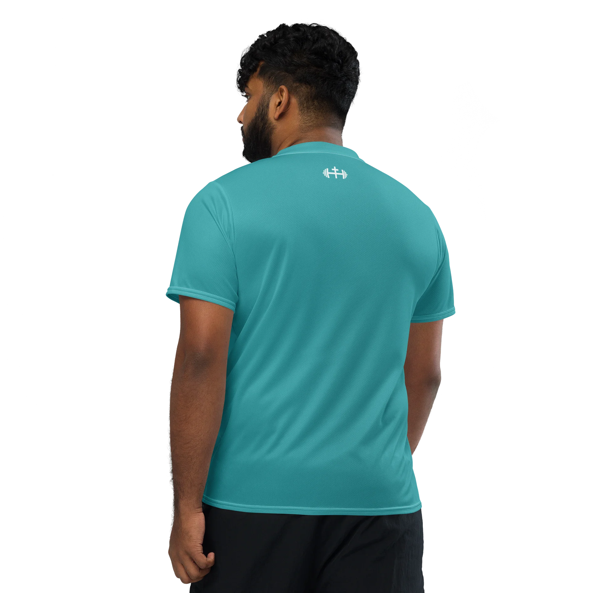 His House Mens Performance V-Neck T-Shirt - Teal product image (3)