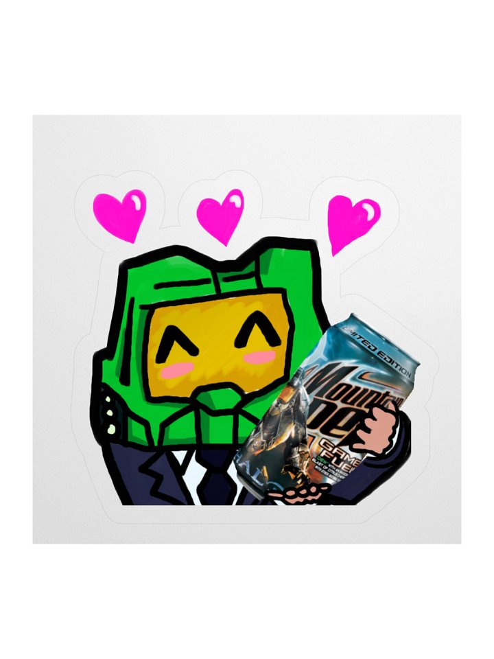 For the Love of Halo 3 Gamer Fuel! Sticker product image (1)