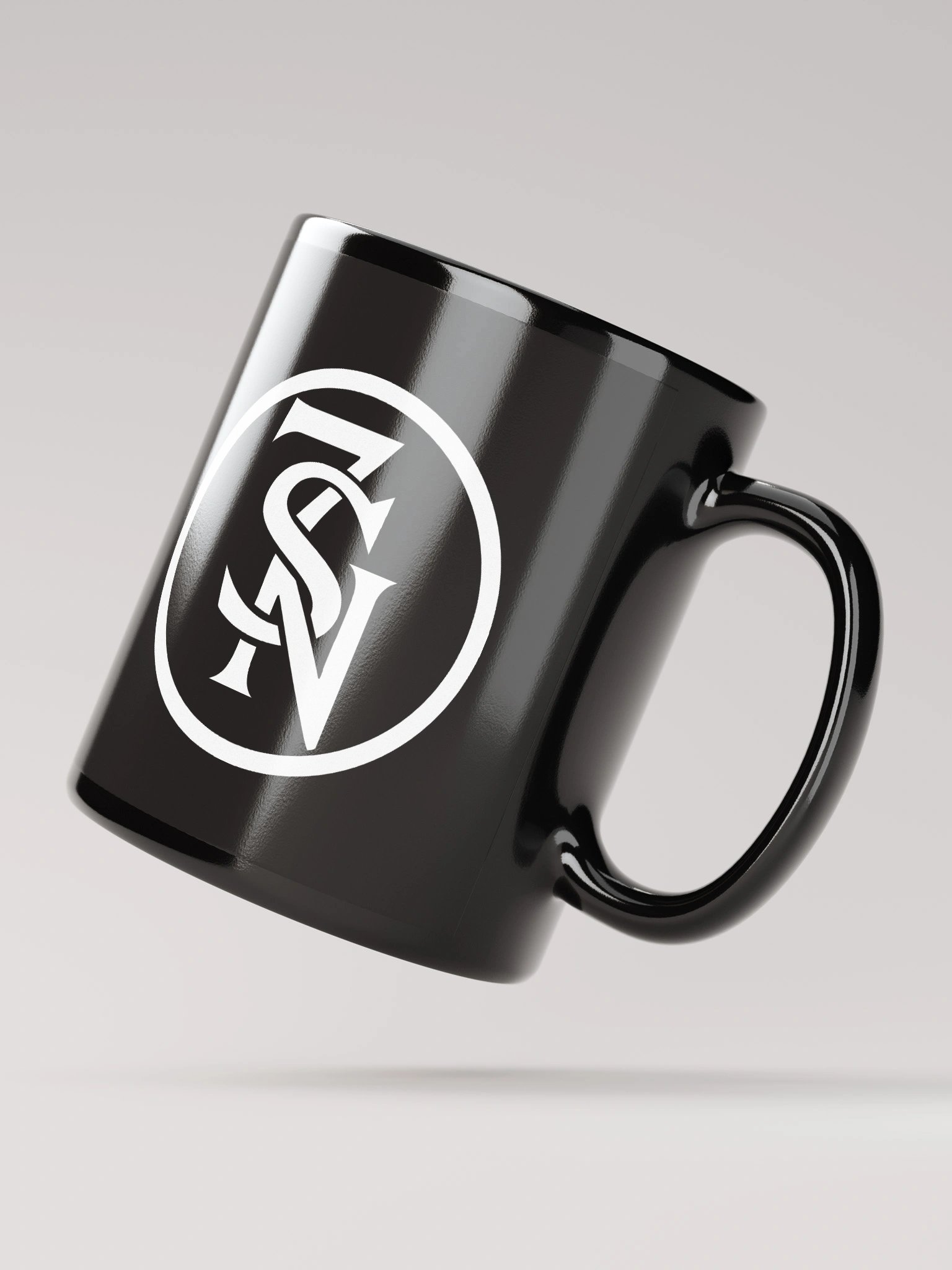 Seven Shades of Nothing White Logo on Black Glossy Mug product image (2)