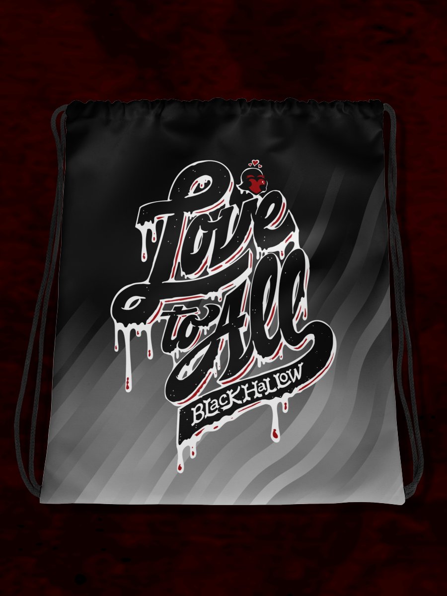 L2A Black Drawstring Bag product image (1)