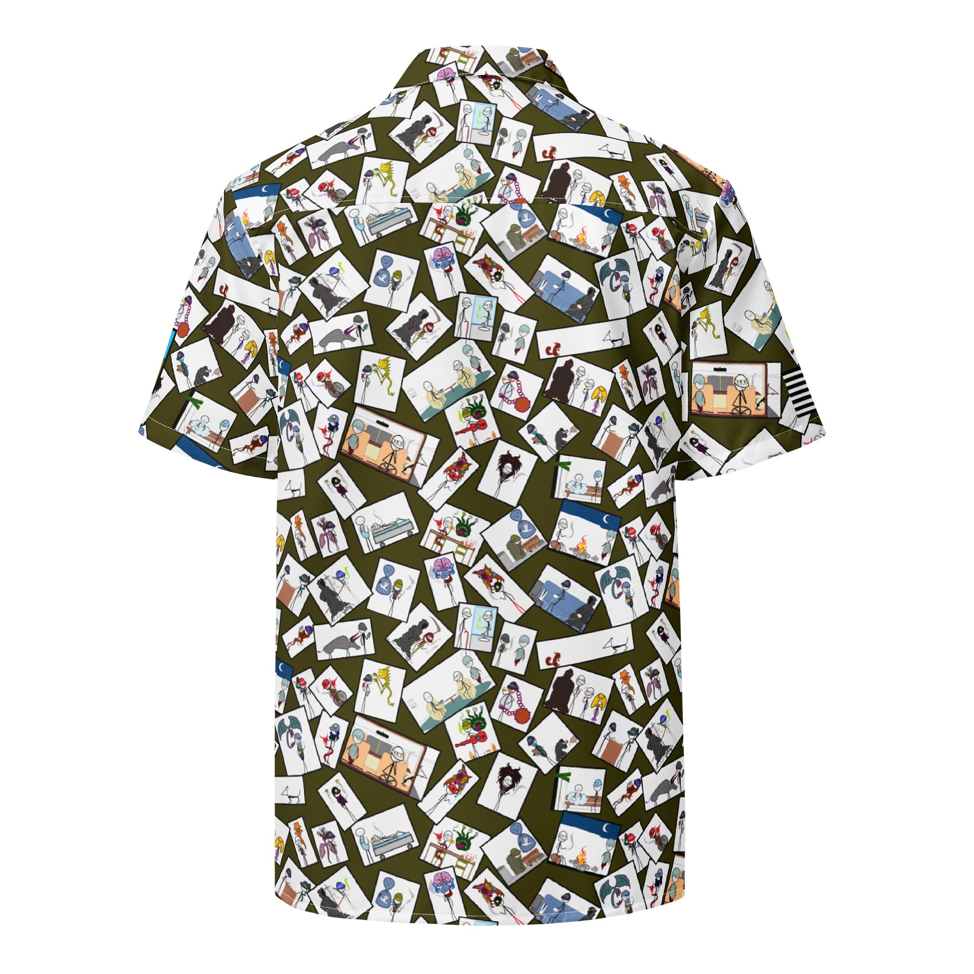Sticks & Demons Hawaiian Shirt Grn product image (2)