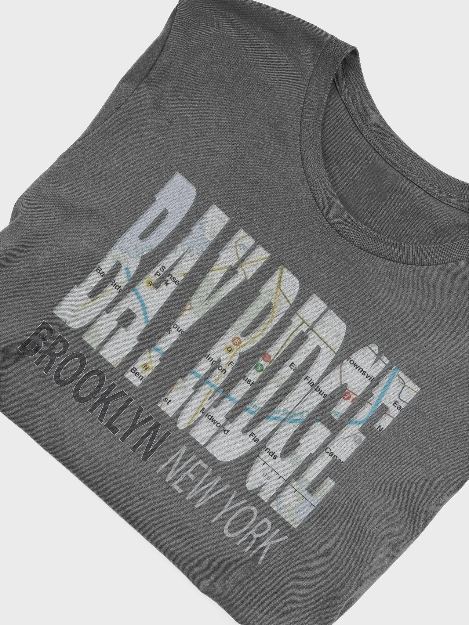 Fun Cool Bay Ridge Brooklyn New York with Subway Map T-Shirt product image (5)