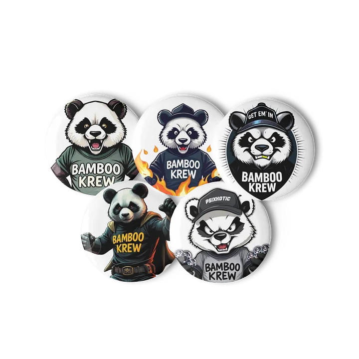 Bamboo Krew Panda Pin Set product image (2)