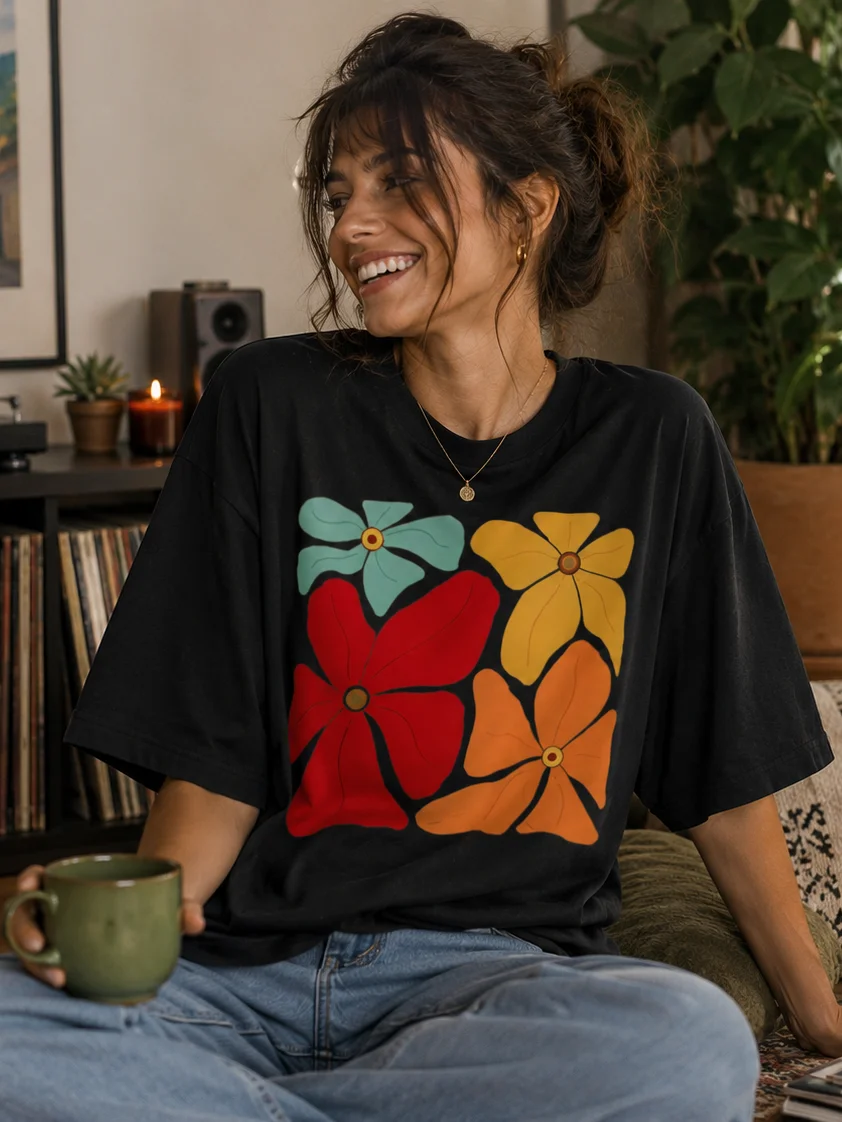 Petals and Olives Heavyweight T-Shirt product image (1)