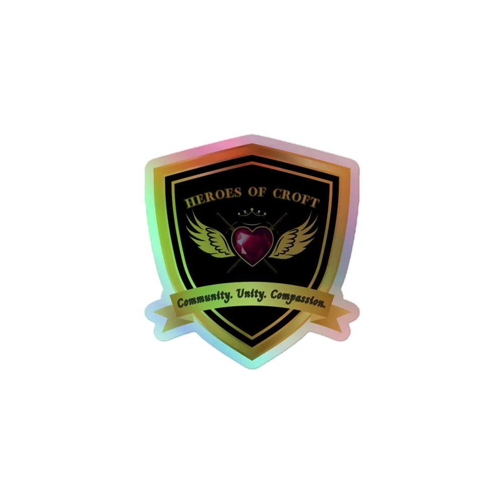 Heroes of Croft Holographic Sticker product image (1)