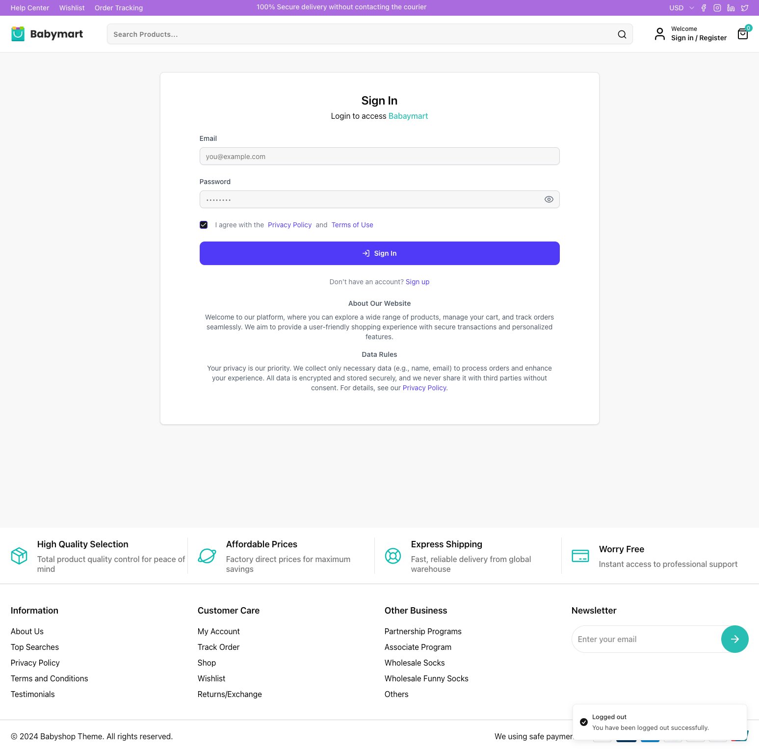 Complete E-commerce Solution - BabyShop Platform product image (9)