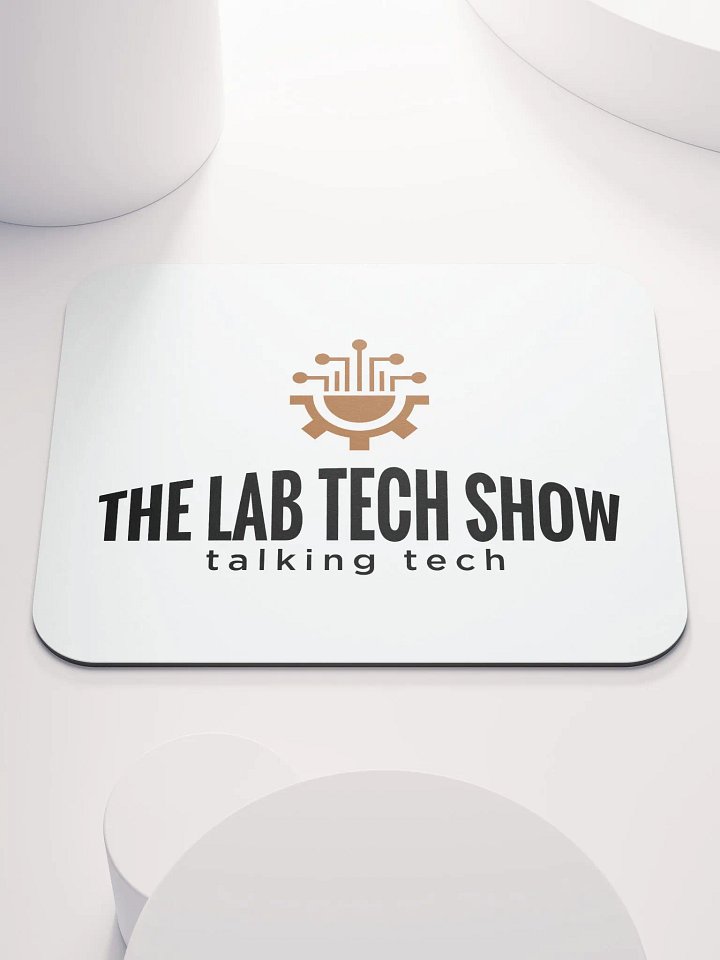 Lab Tech Show Mouse Pad Brown, Black, & White product image (1)