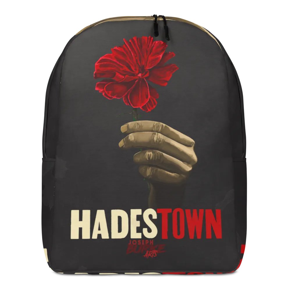 Wait For Me Red Carnation Minimalist Backpack product image (4)