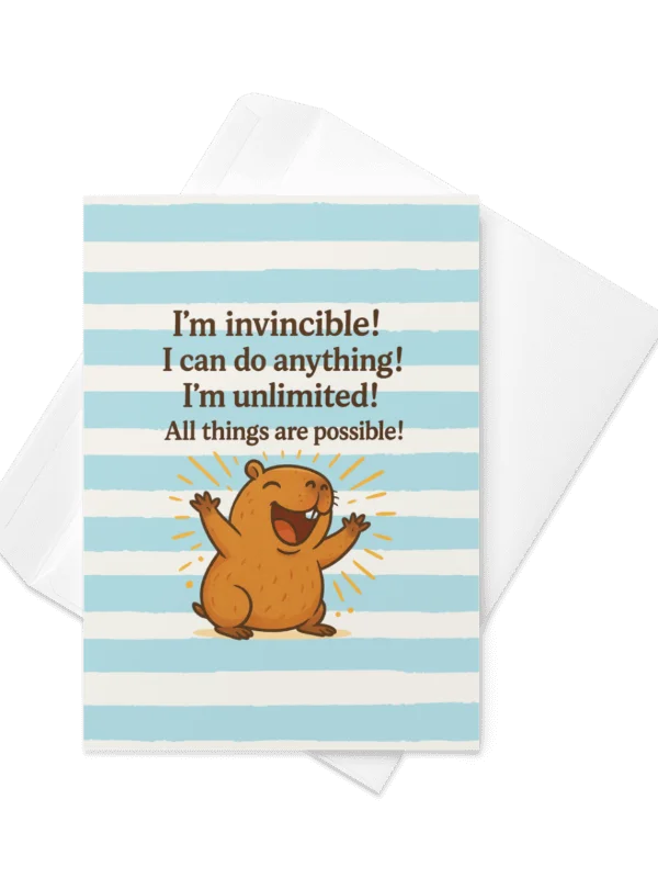 I'm Invincible Cappy - Card product image (2)