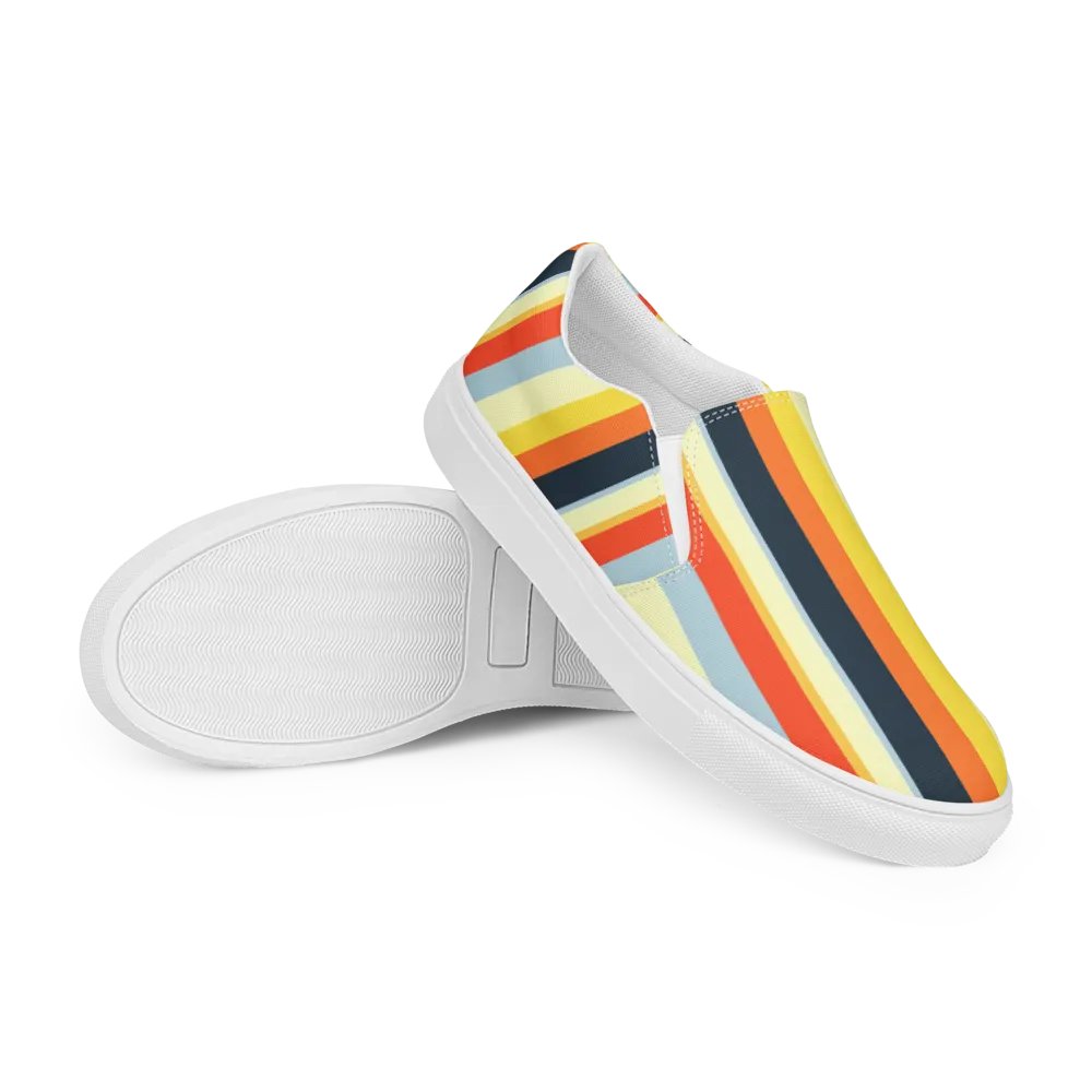 Chromatic Stride Women's Slip-On Canvas Shoes product image (12)