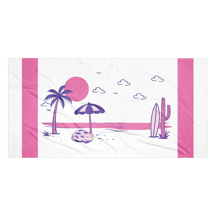 Retro Beach Towel Purple/Pink product image (2)