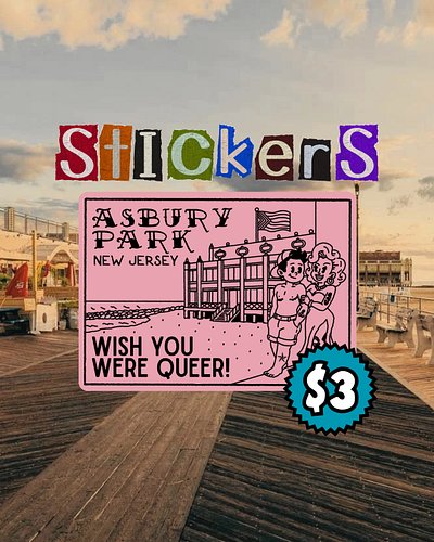 I’m happy to announce that Sharkboy Stuff’s 2026 Pride Collection, WISH YOU WERE QUEER, is live. 

Asbury Park has a rich, qu...