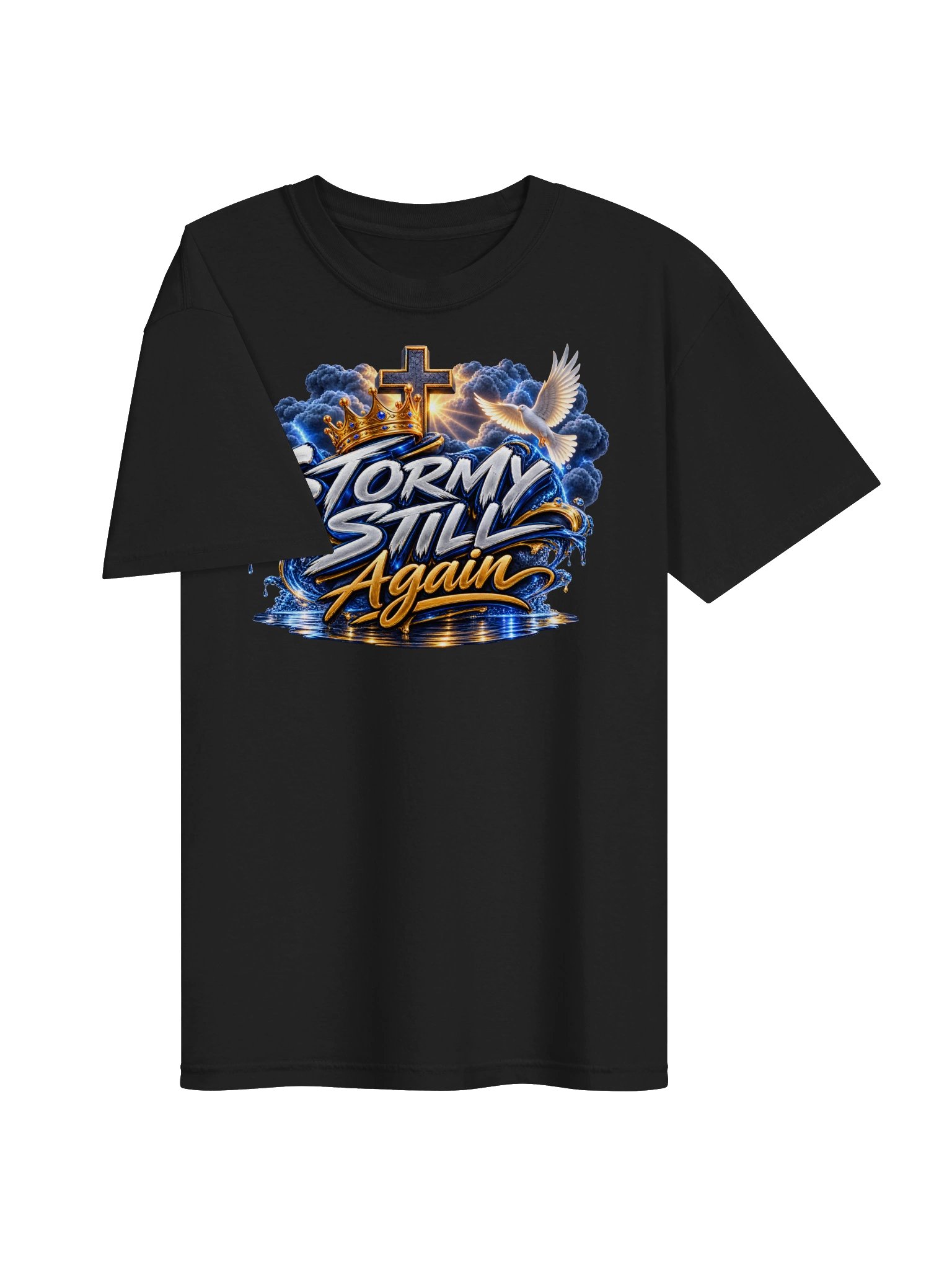 Storm Still Again Christian Graphic Tee product image (27)