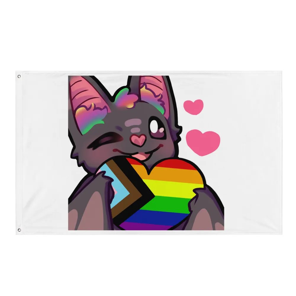 Pride Love Bat Flag product image (1)