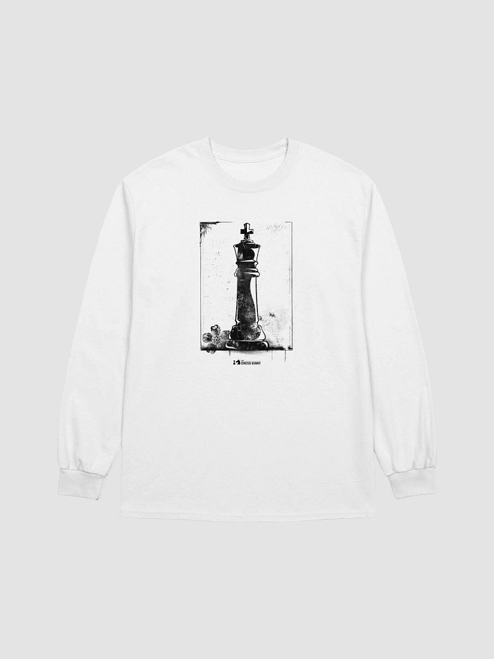 Grunge Chess: The King long-sleeve shirt product image (1)