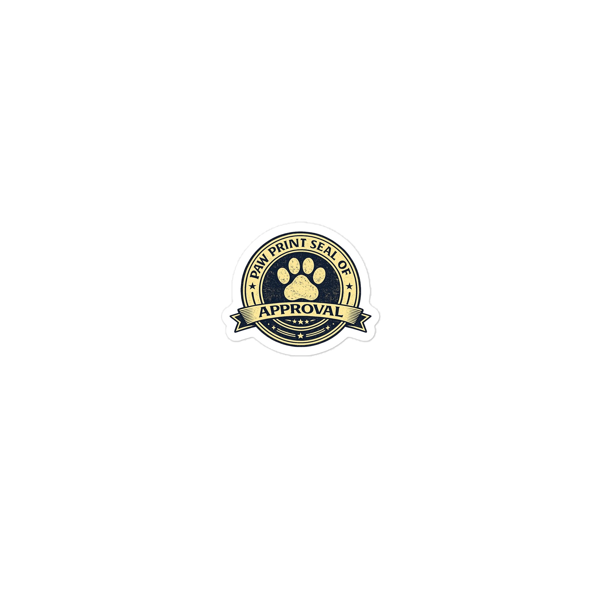 Paw Print Seal of Approval Die-Cut Sticker product image (1)