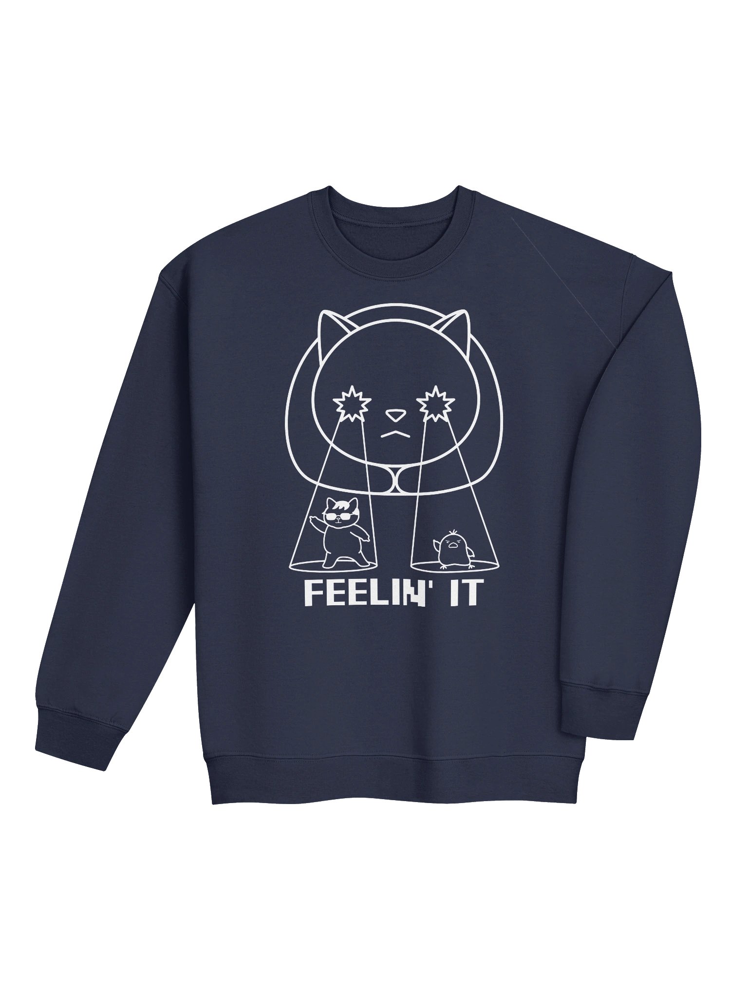 Goromi the Cat in Wig (Surreally Spotlighted Dancing) - Unisex Adult Sweatshirt product image (4)