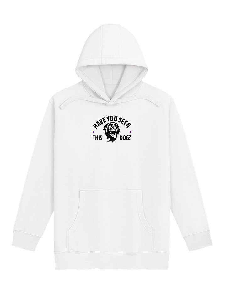 HAVE YOU SEEN THIS DOG? - HOODIE (WHITE & PURPLE) product image (1)
