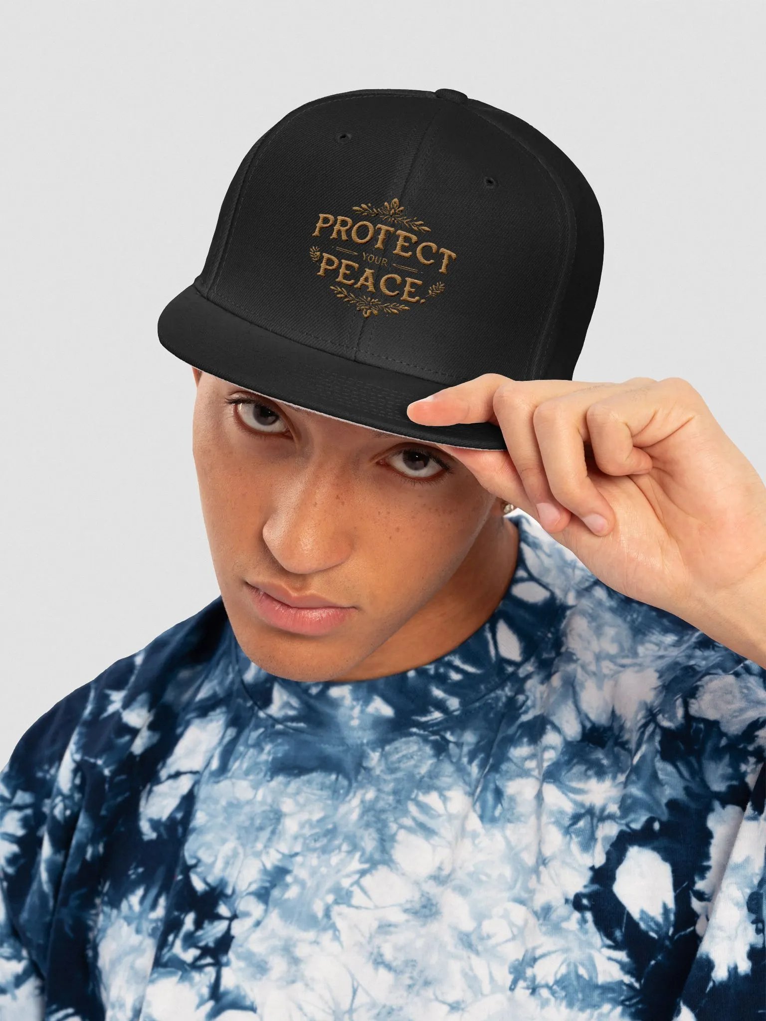 Peaceful Floral Snapback Cap product image (5)