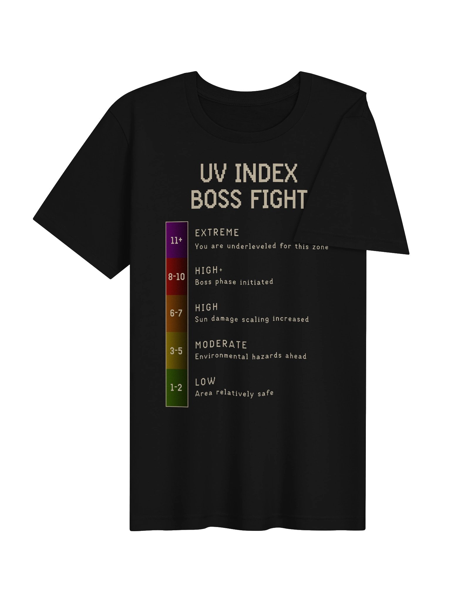 UV Index Boss Fight Shirt | Sun Sensitivity & Chronic Illness Gamer Tee product image (4)