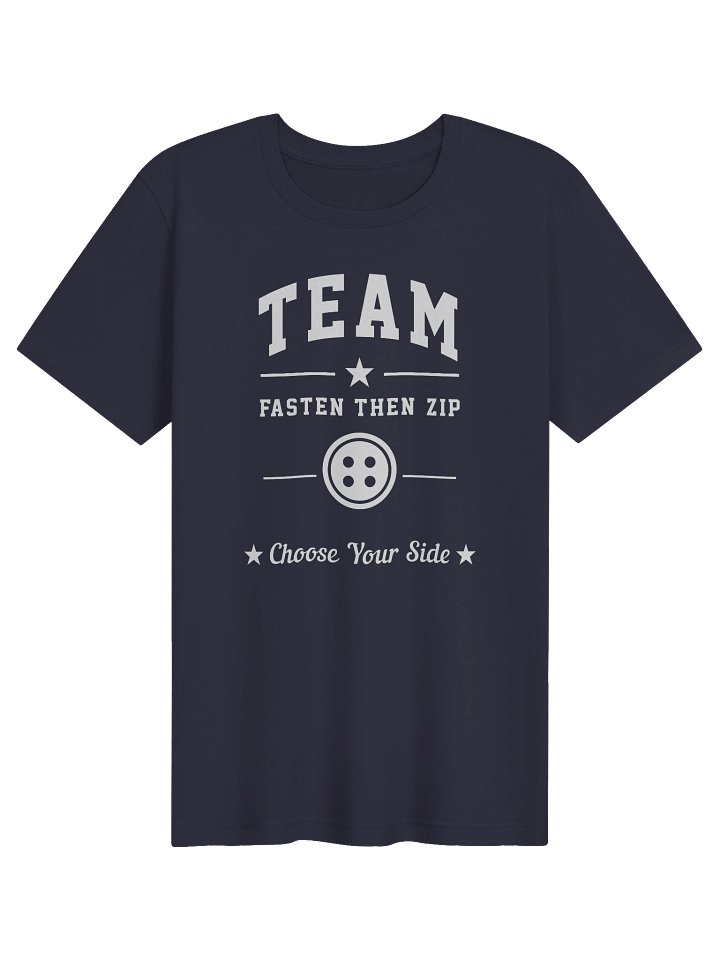 Team Fasten Then Zip Tee, Navy Edition product image (1)